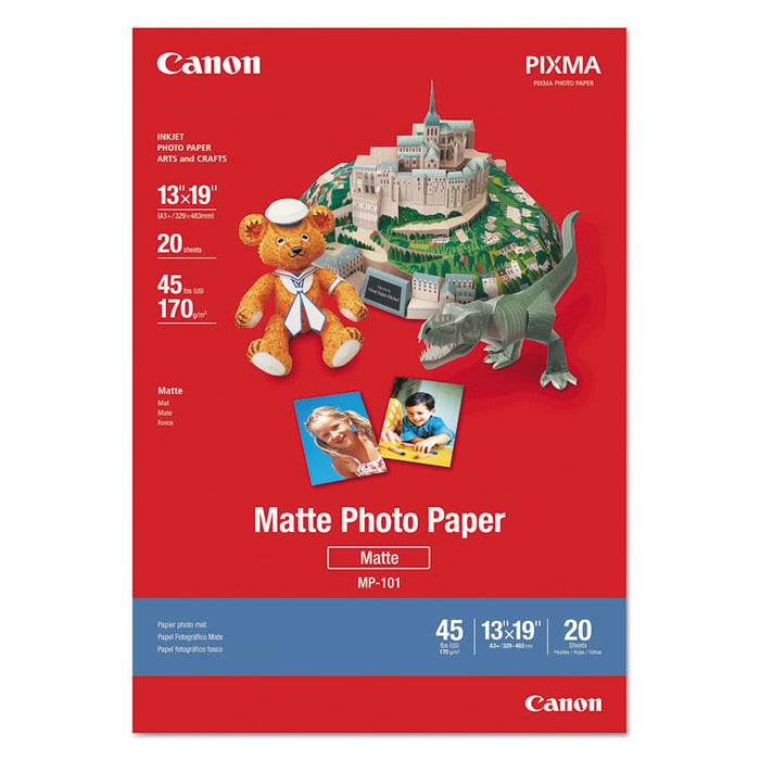Matte Photo Paper, 13 x 19, Matte White, 20/Pack