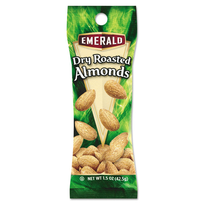 Dry Roasted Almonds, 1.5 oz Tube Package, 12/Box