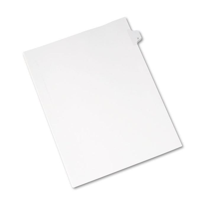 Preprinted Legal Exhibit Side Tab Index Dividers, Allstate Style, 26-Tab, D, 11 x 8.5, White, 25/Pack