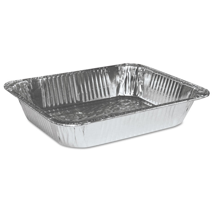 Aluminum Steam Table Pans, Half-Size Deepâ128 oz., 2.56" Deep, 10.38 x 12.75, 100/Carton