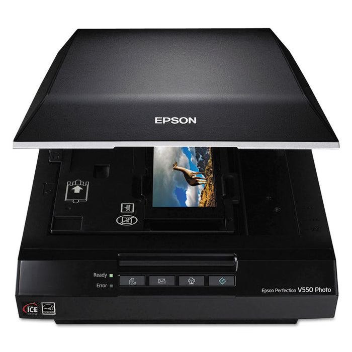 Perfection V550 Photo Color Scanner, Scans Up to 17" x 22", 6400 dpi Optical Resolution