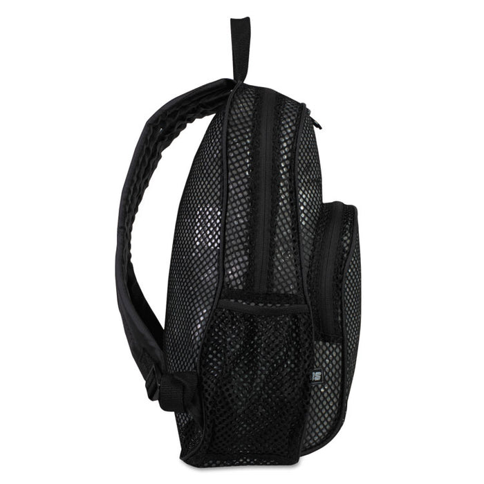 Mesh Backpack, 12 x 5 1/2 x 17 1/2, Black