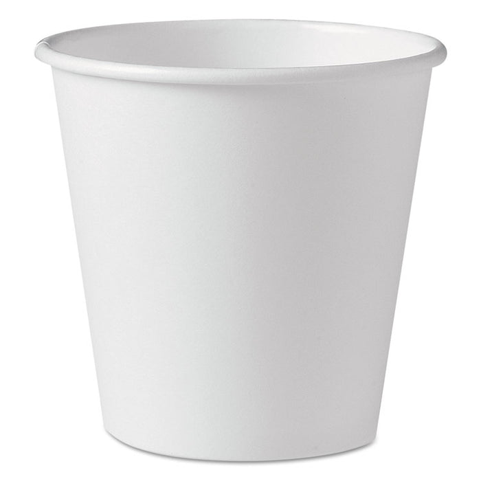 Polycoated Hot Paper Cups, 10 oz, White, 1000/Carton