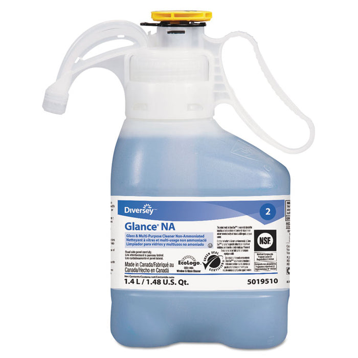 Glance NA Glass and Surface Cleaner Non-Ammoniated, 1400mL Bottle, 2/Carton
