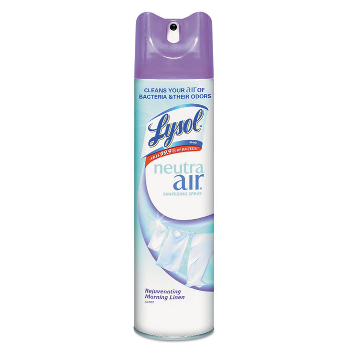 Sanitizing Spray, Rejuvenating Morning Linen, 10 oz Aerosol, 12/Carton