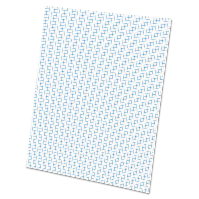 Quadrille Pads, Quadrille Rule (5 sq/in), 50 White (Heavyweight 20 lb Bond) 8.5 x 11 Sheets