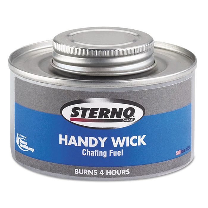 Handy Wick Chafing Fuel, Can, Methanol, Four-Hour Burn, 24/Carton
