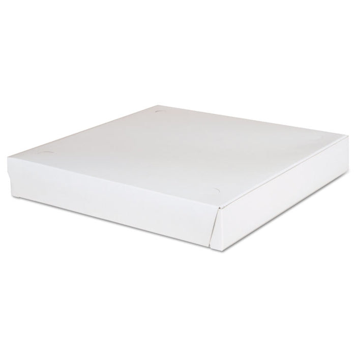Lock-Corner Pizza Boxes, 12 x 12 x 1 7/8, White, 100/Carton