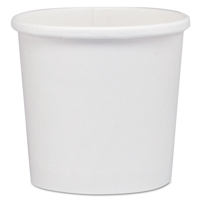 Flexstyle Dbl Poly Paper Containers, WH, 12 oz, 3 3/5", 25/Bag, 20 Bags/Carton