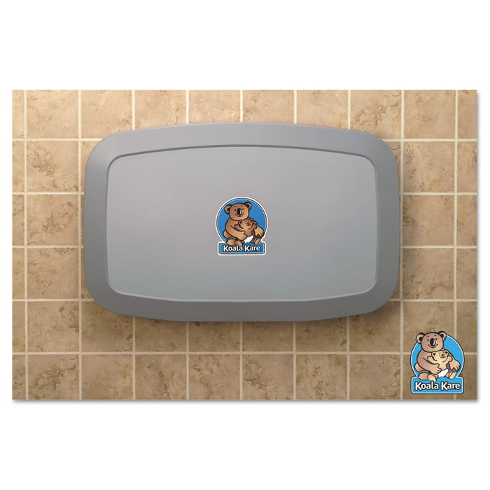 Horizontal Baby Changing Station, 35 x 22, Gray