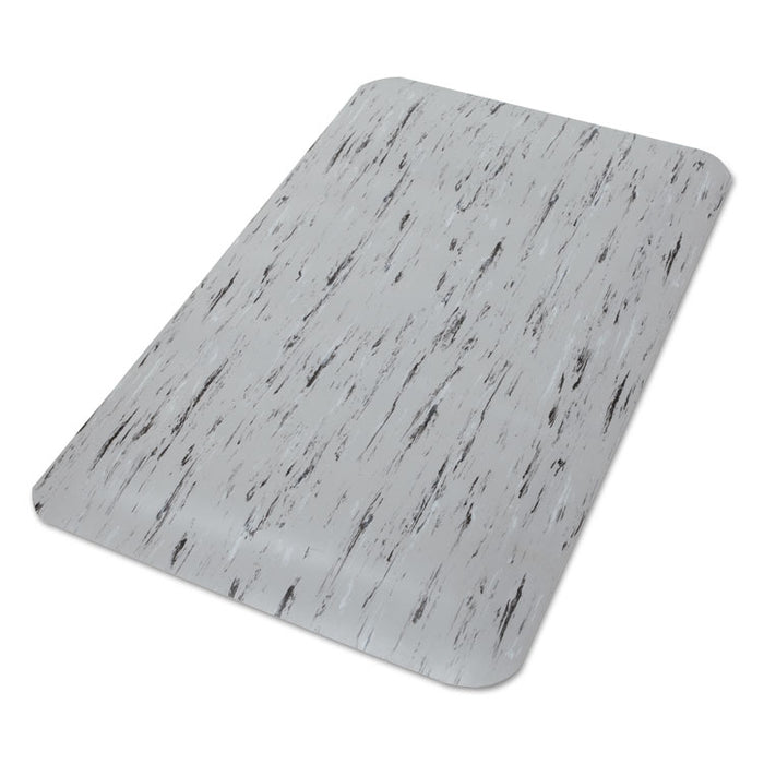 Cushion-Step Surface Mat, 24 x 36, Spiffy Vinyl, Gray