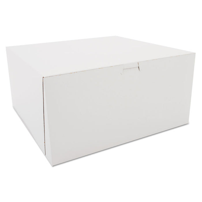 Tuck-Top Bakery Boxes, 12 x 12 x 6, White, Paper, 50/Carton