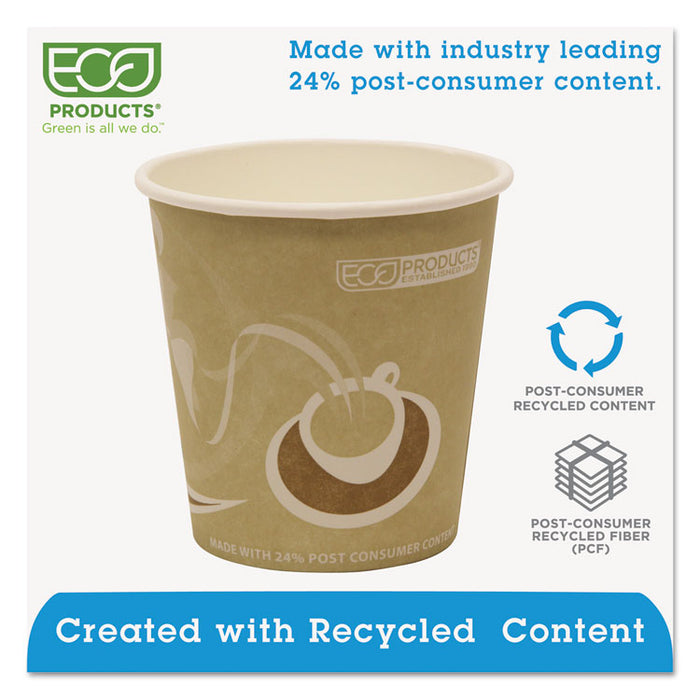 Evolution World 24% Recycled Content Hot Cups - 10oz., 50/PK, 20 PK/CT