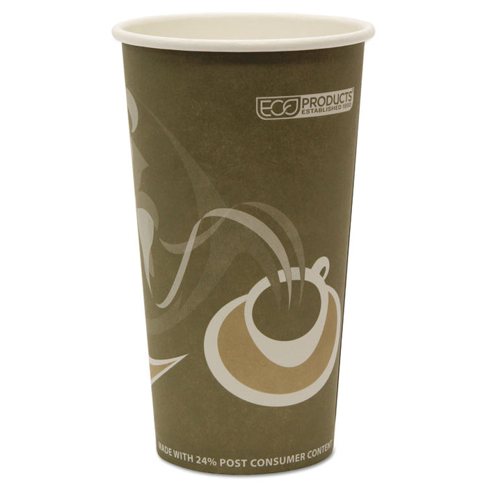 Evolution World 24% Recycled Content Hot Cups, 20 oz, 50/Pack, 20 Packs/Carton