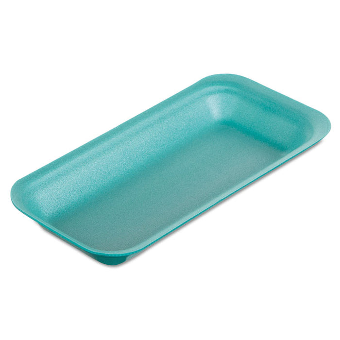 Supermarket Trays, Foam, Green, 8 3/8" x 3 3/8 x 7/8", 500/Carton