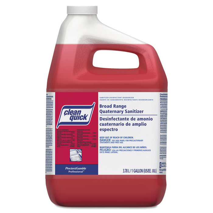 Broad Range Quaternary Sanitizer, Sweet Scent, 1 gal Bottle, 3/Carton