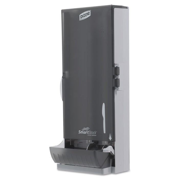 SmartStock Utensil Dispenser, Knives, 10 x 8.75 x 24.75, Translucent Gray