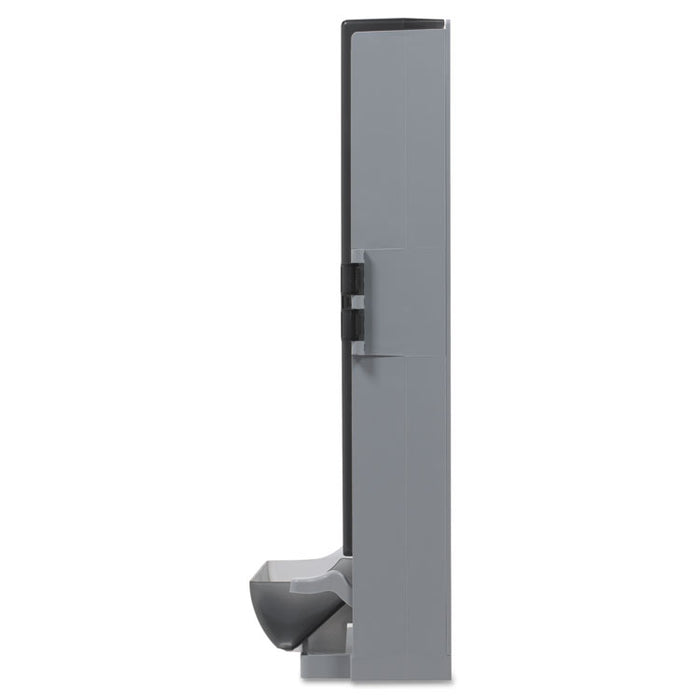SmartStock Utensil Dispenser, Knives, 10 x 8.75 x 24.75, Translucent Gray