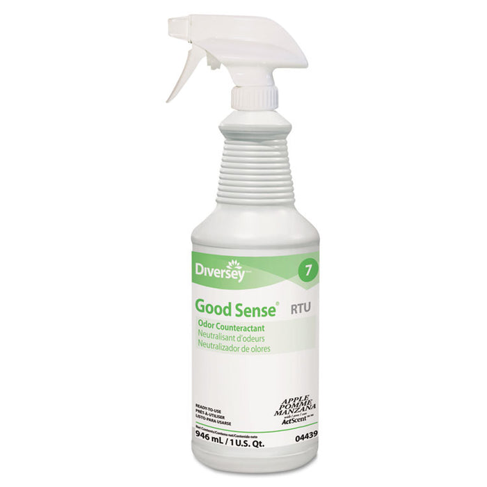 Good Sense RTU Liquid Odor Counteractant, Apple Scent, 32 oz Spray Bottle