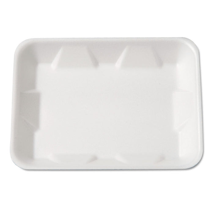 Supermarket Tray, Foam, White, 9-1/4 x 7-1/4 x 4/5, 125/Bag