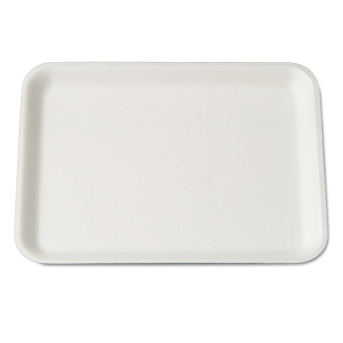 Supermarket Tray, Foam, White, 9-1/4x7-1/4x1/2, 125/Bag