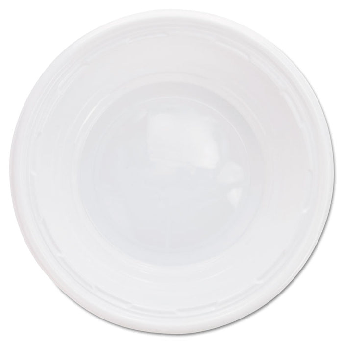 Plastic Bowls, 5 to 6 oz, White, 125/Pack, 8 Packs/Carton