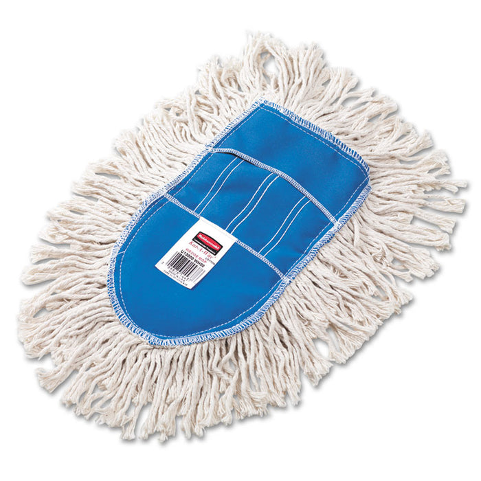 Trapper Wedge Dust Mop Head, White, Cut-End, Cotton
