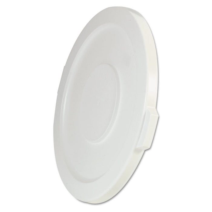 Round Flat Top Lid, for 32 gal Round BRUTE Containers, 22.25" diameter, White