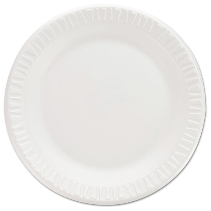 Non-Laminated Foam Dinnerware, Plates, 7"Diameter, White,125/Pack,8/Carton