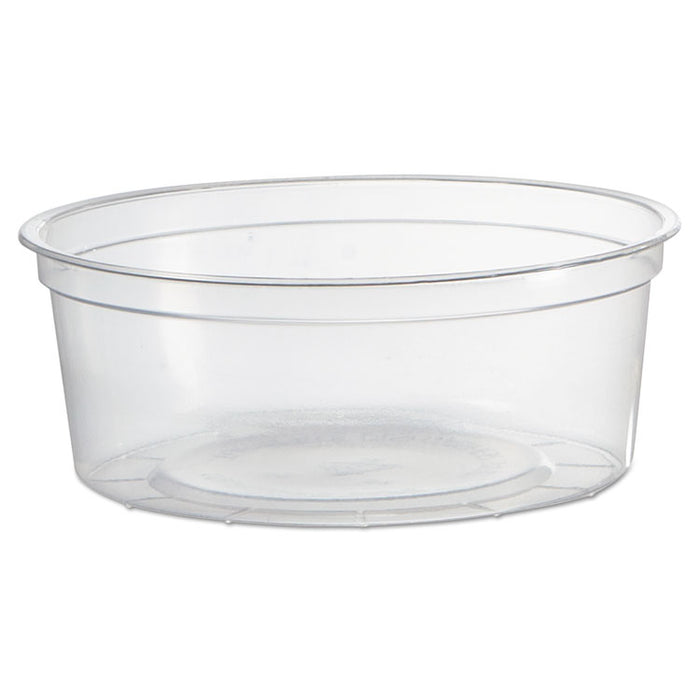 Deli Containers, Clear, 8oz, 50/Pack, 10 Pack/Carton