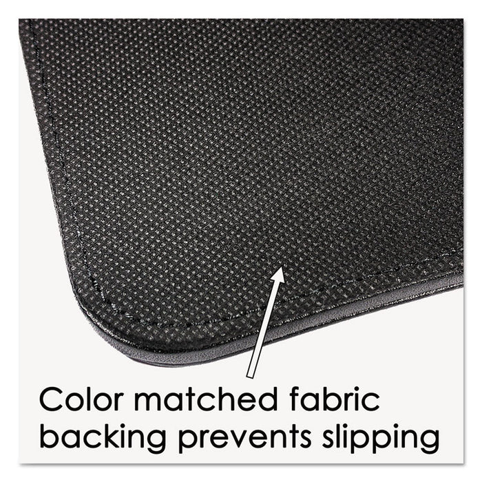 Sagamore Desk Pad w/Decorative Stitching, 36 x 20, Black