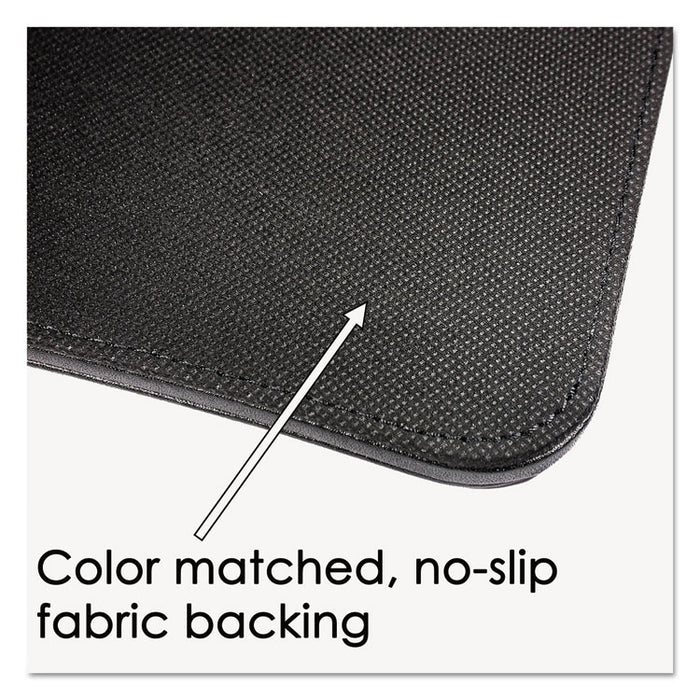 Sagamore Desk Pad w/Flip-Open Side Panels, 38 x 24, Black