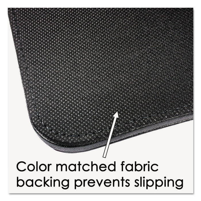 Sagamore Desk Pad w/Decorative Stitching, 24 x 19, Black