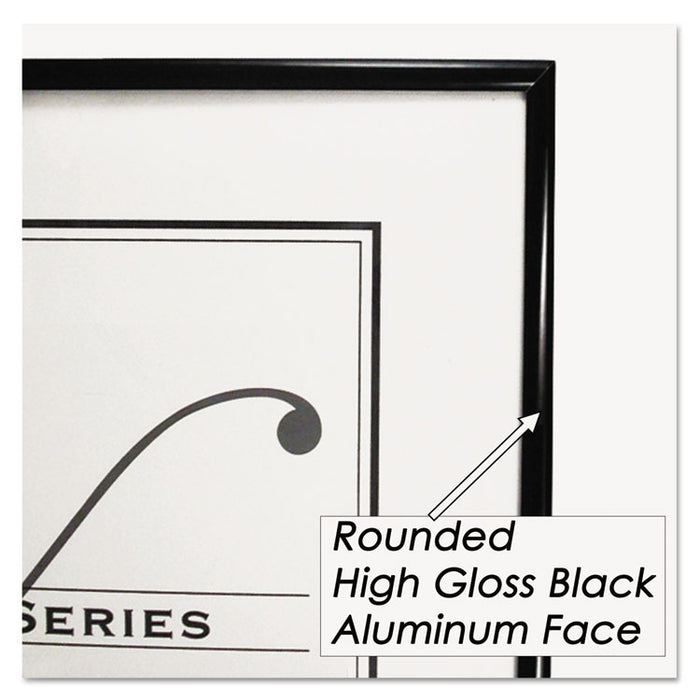 Metal Poster Frame, Plastic Face, 24 x 36, Black