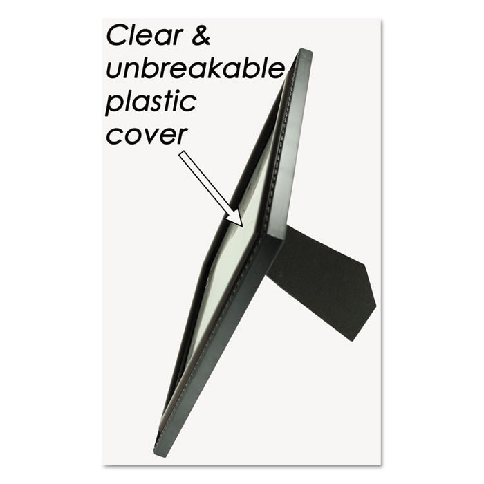 Executive Document Frame, Plastic, 8 x 10, Black/Mahogany
