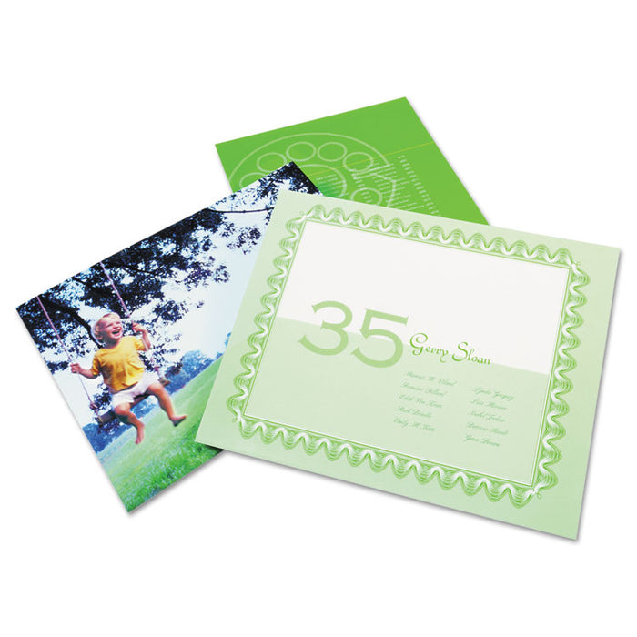 SelfSeal NoMistakes Repositionable Self-Adhesives, 3 mil, 9" x 12", Gloss Clear, 10/Pack