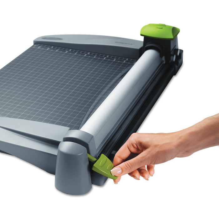 SmartCut Commercial Heavy-Duty Rotary Trimmer, 30 Sheets, Metal Base, 15 x 23