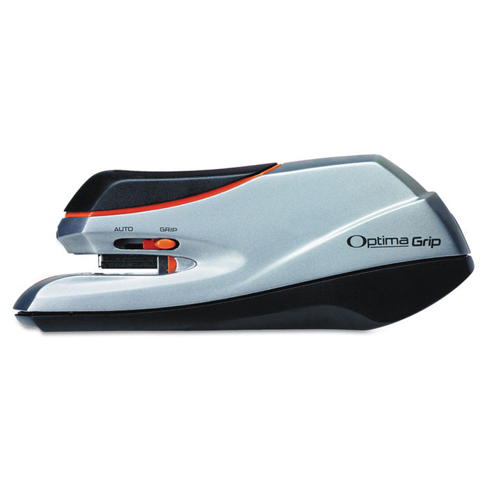 Optima Grip Electric Stapler, 20-Sheet Capacity, Black/Silver