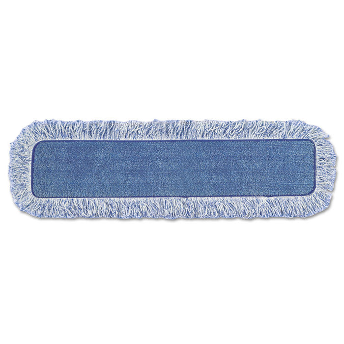 High Absorbency Mop Pad, Nylon/Polyester Microfiber, 18" Long, Blue