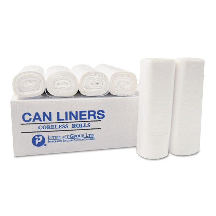 High-Density Commercial Can Liners Value Pack, 60 gal, 14 microns, 36" x 58", Clear, 250/Carton