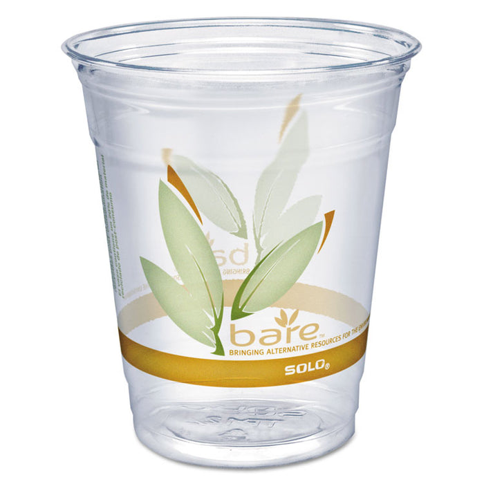 Bare Eco-Forward RPET Cold Cups, 12-14 oz, Clear, 50/Pack
