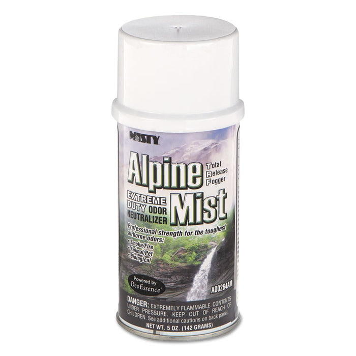 Odor Neutralizer Fogger, Alpine Mist, 5 oz Aerosol, 12/Carton