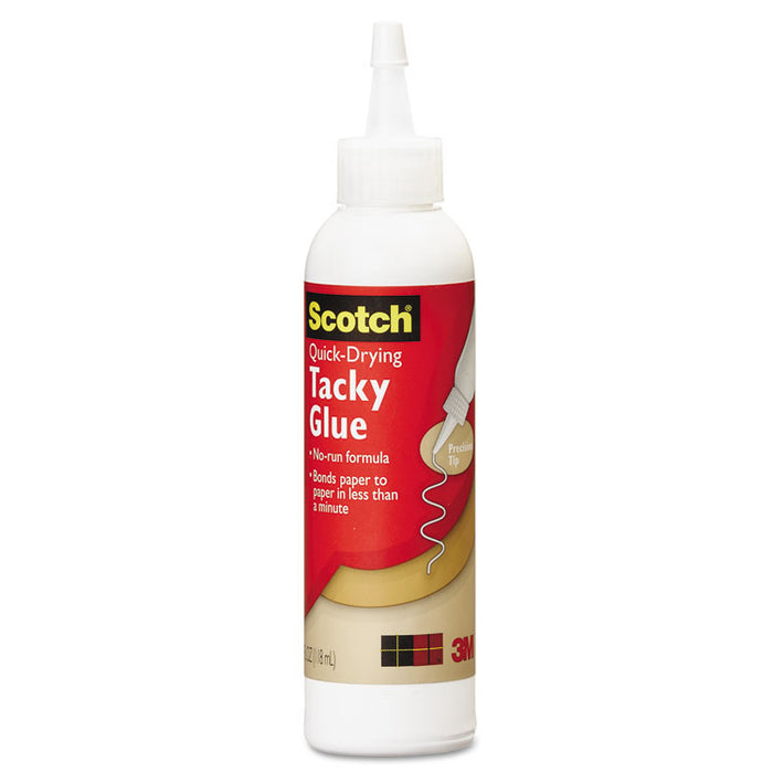 Quick-Drying Tacky Glue, 4 oz, Dries Clear