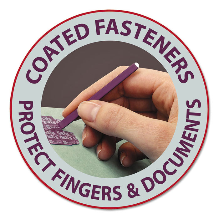 Recycled Pressboard Folders with Two SafeSHIELD Coated Fasteners, 2" Expansion, Straight Tab, Legal Size, Gray-Green, 25/Box