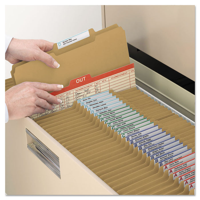 Top Tab Fastener Folders, Guide-Height 2/5-Cut Tabs: Right of Center, 2 Fasteners, Legal Size, 17-pt Kraft Exterior, 50/Box