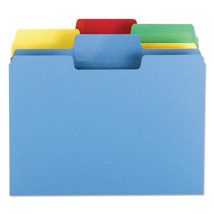 Erasable SuperTab File Folders, 1/3-Cut Tabs: Assorted, Letter Size, 0.75" Expansion, Assorted Colors, 24/Pack