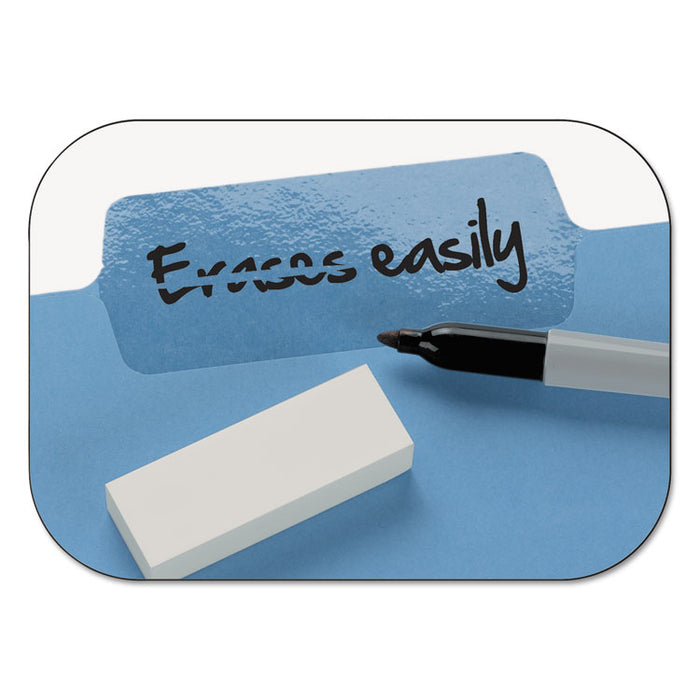 Erasable SuperTab File Folders, 1/3-Cut Tabs: Assorted, Letter Size, 0.75" Expansion, Assorted Colors, 24/Pack