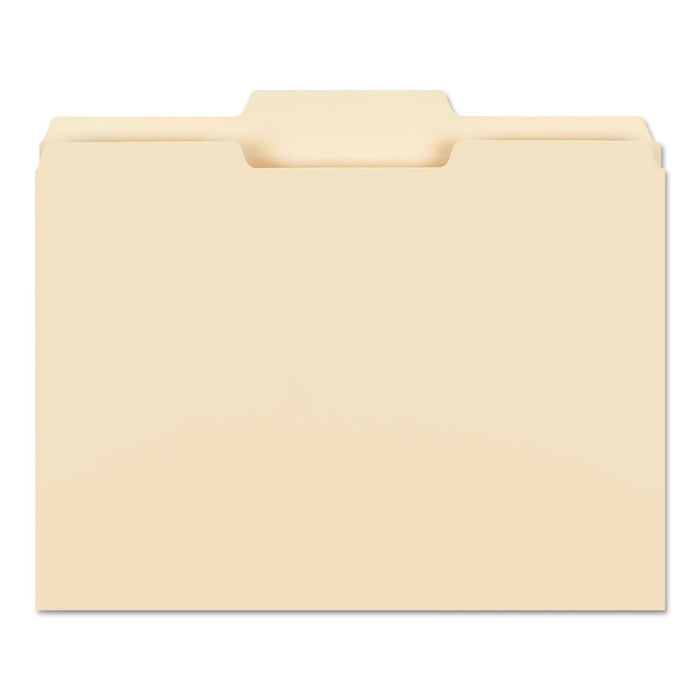 Manila File Folders, 1/3-Cut Tabs: Center Position, Letter Size, 0.75" Expansion, Manila, 100/Box