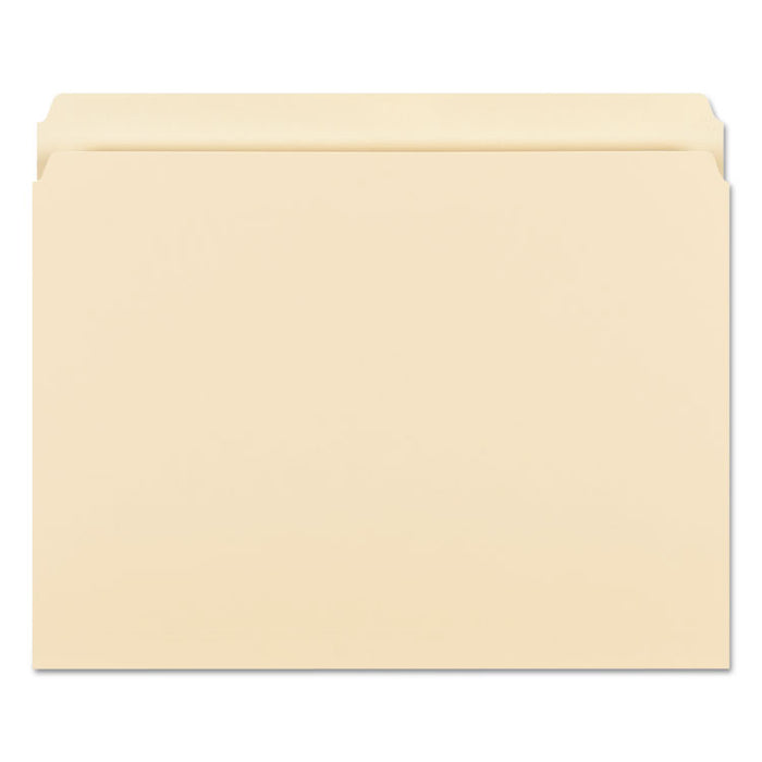 Manila File Folders, Straight Tabs, Letter Size, 0.75" Expansion, Manila, 100/Box