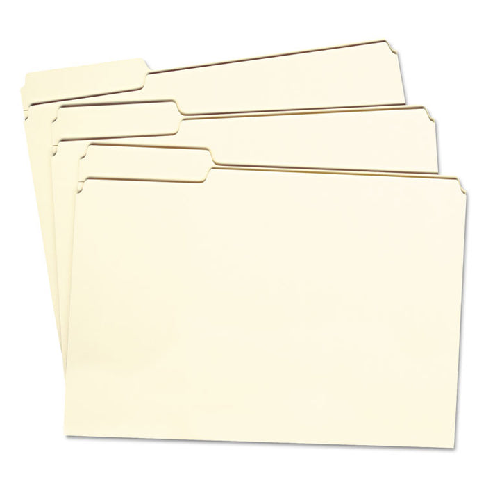 Manila File Folders, 1/3-Cut Tabs: Left Position, Legal Size, 0.75" Expansion, Manila, 100/Box